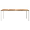Tableàmanger Marron 200 x 90 x 75 cm Bois de teck massif 521517521517
