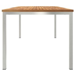 Tableàmanger Marron 200 x 90 x 75 cm Bois de teck massif 521517521517