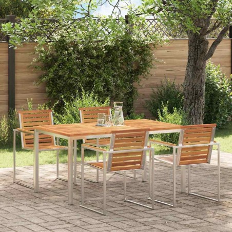 Tableàmanger Marron 150 x 90 x 75 cm Bois d'Acacia Massif 521518521518