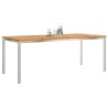 Tableàmanger Marron 200 x 90 x 75 cm Bois d'Acacia Massif 521519521519