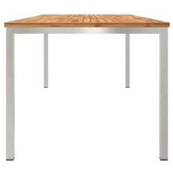 Tableàmanger Marron 200 x 90 x 75 cm Bois d'Acacia Massif 521519521519