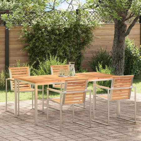Tableàmanger Marron 180 x 90 x 75 cm Bois de teck massif 521520521520
