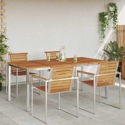 Tableàmanger Marron 180 x 90 x 75 cm Bois d'Acacia Massif 521521521521