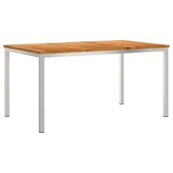 Tableàmanger Marron 150 x 90 x 75 cm Bois de teck massif 521522521522
