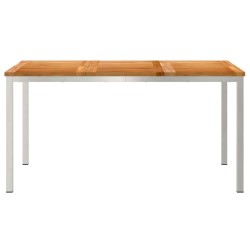 Tableàmanger Marron 150 x 90 x 75 cm Bois de teck massif 521522521522
