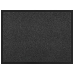 Tapis de porte Anthracite 60 x 40 x 1.2 cm Tissu en teddy 521523521523