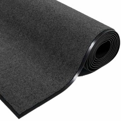 Tapis de porte Anthracite 60 x 40 x 1.2 cm Tissu en teddy 521523521523