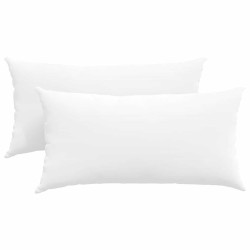 Coussins de canapé 2 pcs Blanc 80 x 40 cm tissu 521525521525