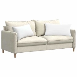 Coussins de canapé 2 pcs Blanc 80 x 40 cm tissu 521525521525