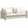 Coussins de canapé 2 pcs Blanc 80 x 40 cm tissu 521525521525