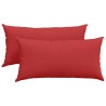 Coussins de canapé 2 pcs Rouge 80 x 40 cm tissu 521527521527