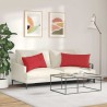 Coussins de canapé 2 pcs Rouge 80 x 40 cm tissu 521527521527
