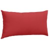 Coussins de canapé 2 pcs Rouge 80 x 40 cm tissu 521527521527