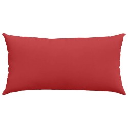 Coussins de canapé 2 pcs Rouge 80 x 40 cm tissu 521527521527