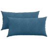 Coussins de canapé 2 pcs Bleu 80 x 40 cm 521528521528