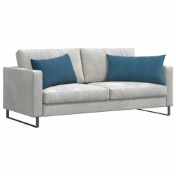 Coussins de canapé 2 pcs Bleu 80 x 40 cm 521528521528