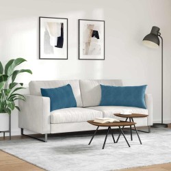 Coussins de canapé 2 pcs Bleu 80 x 40 cm 521528521528