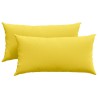 Coussins de canapé 2 pcs Jaune clair 80 x 40 cm tissu 521529521529
