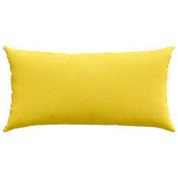 Coussins de canapé 2 pcs Jaune clair 80 x 40 cm tissu 521529521529