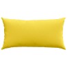Coussins de canapé 2 pcs Jaune clair 80 x 40 cm tissu 521529521529