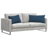 Coussins de canapé 2 pcs Bleu 80 x 40 cm tissu 521530521530
