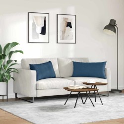 Coussins de canapé 2 pcs Bleu 80 x 40 cm tissu 521530521530