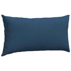 Coussins de canapé 2 pcs Bleu 80 x 40 cm tissu 521530521530