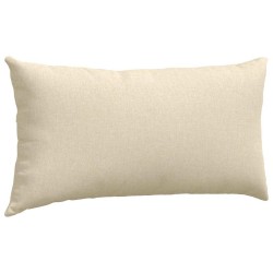 Coussins de canapé 2 pcs Crème 80 x 40 cm tissu 521531521531