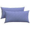 Coussins de canapé 2 pcs Bleu denim 80 x 40 cm tissu 521532521532