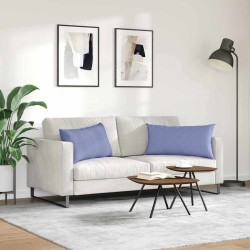 Coussins de canapé 2 pcs Bleu denim 80 x 40 cm tissu 521532521532