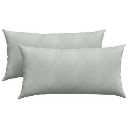 Coussins de canapé 2 pcs Gris clair 80 x 40 cm 521534521534