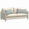 Coussins de canapé 2 pcs Gris clair 80 x 40 cm 521534521534