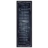 Tapis de Cuisine Noir 180 x 60 cm Velours 521535521535