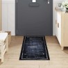 Tapis de Cuisine Noir 180 x 60 cm Velours 521535521535