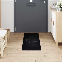 Tapis de Cuisine Noir 150 x 45 cm Velours 521543521543