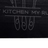 Tapis de Cuisine Noir 150 x 45 cm Velours 521543521543