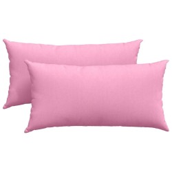 Coussins de canapé 2 pcs Rose 80 x 40 cm tissu 521544521544