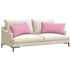 Coussins de canapé 2 pcs Rose 80 x 40 cm tissu 521544521544