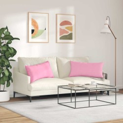 Coussins de canapé 2 pcs Rose 80 x 40 cm tissu 521544521544