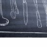 Tapis de Cuisine Noir 150 x 45 cm Velours 521545521545