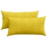 Coussins de canapé 2 pcs Jaune 80 x 40 cm 521547521547