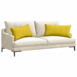 Coussins de canapé 2 pcs Jaune 80 x 40 cm 521547521547