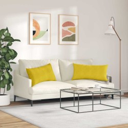 Coussins de canapé 2 pcs Jaune 80 x 40 cm 521547521547