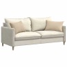 Coussins de canapé 2 pcs Crème 60 x 40 cm tissu 521548521548