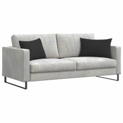 Coussins de canapé 2 pcs Noir 60 x 40 cm tissu 521549521549