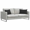 Coussins de canapé 2 pcs Noir 60 x 40 cm tissu 521549521549
