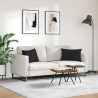 Coussins de canapé 2 pcs Noir 60 x 40 cm tissu 521549521549