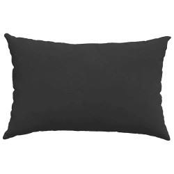 Coussins de canapé 2 pcs Noir 60 x 40 cm tissu 521549521549