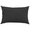 Coussins de canapé 2 pcs Noir 60 x 40 cm tissu 521549521549