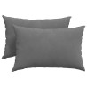 Coussins de canapé 2 pcs Gris foncé 60 x 40 cm tissu 521550521550